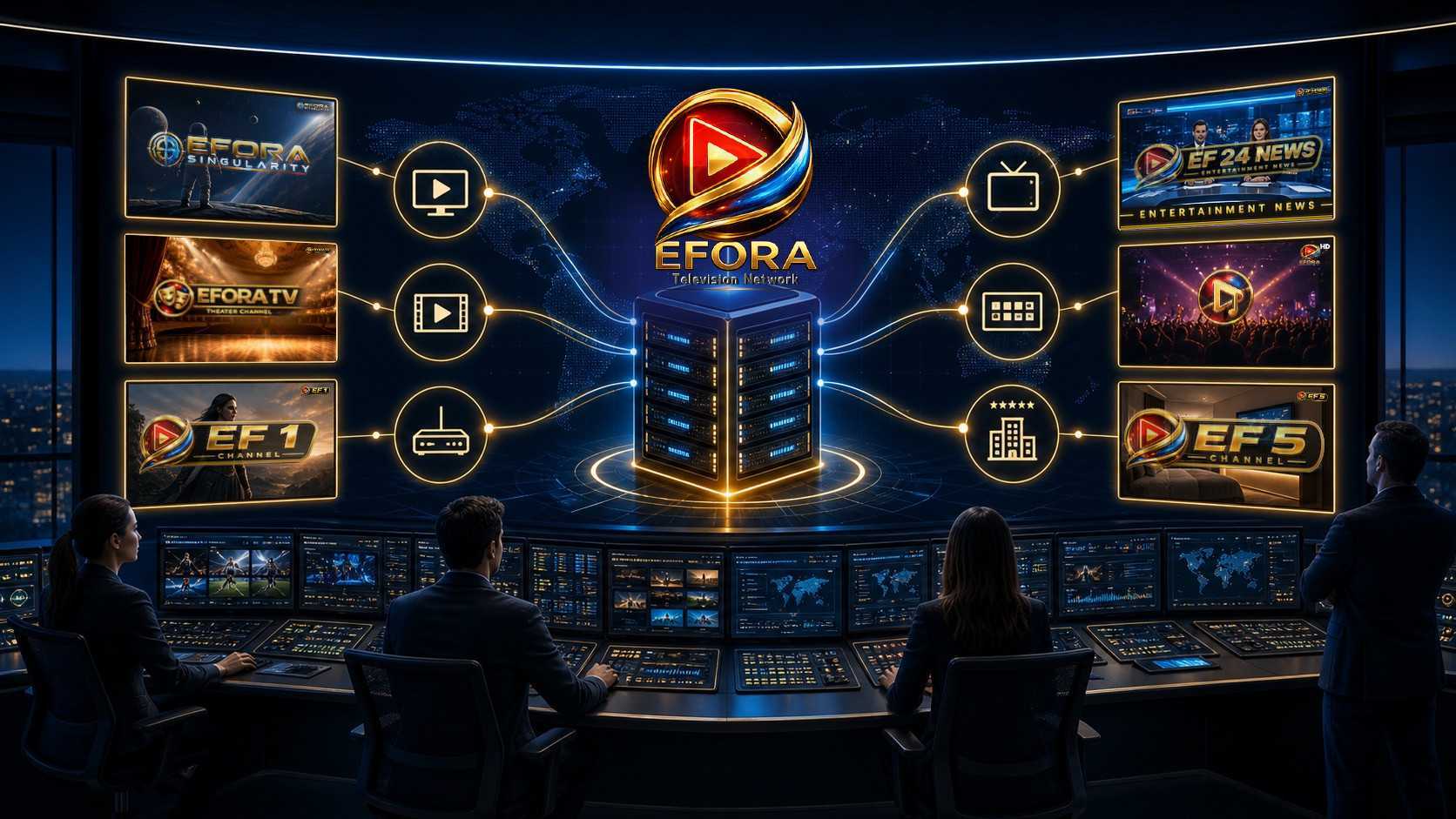 Efora TV Network structure and channel family